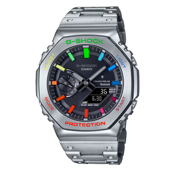 Casioak Full Metal 2100 Series | Steel | Mark 02 | Rainbow Indices & Case