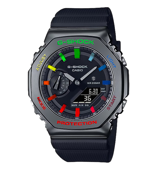 Casioak Steel Black | Mark 02 | Rainbow Indices & Case