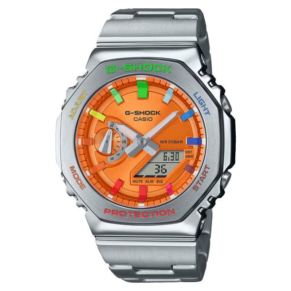 Casioak Steel Orange| Mark 02 | Rainbow Indices & Case