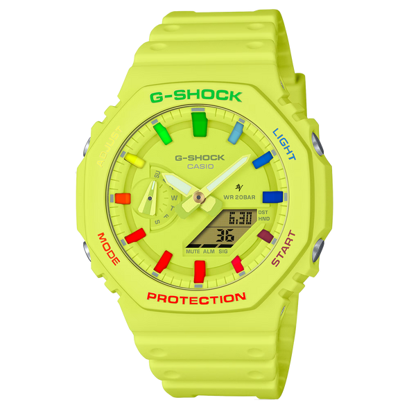 Casioak Lime | Mark 02 | Rainbow Case & Indices