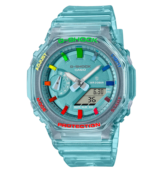 Casioak Jelly Light Blue W | Mark 02 | Rainbow Indices & Case