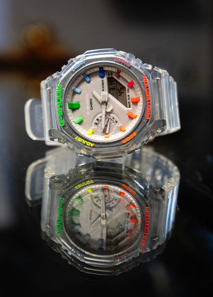 Casioak Jelly W | Mark 02 | Rainbow Indices & Green Case