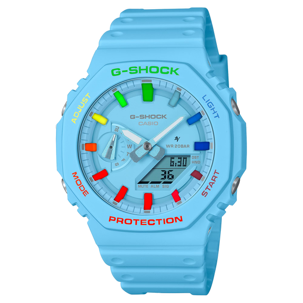 Casioak Sky Blue | Mark 02 | Rainbow Case & Indices