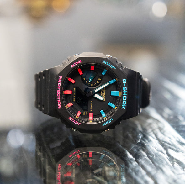 Casioak Black | Mark 01 | Blue / Pink Indices & Case