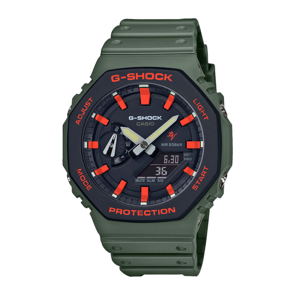 Casioak Green | Mark 01B | Orange Indices & Case
