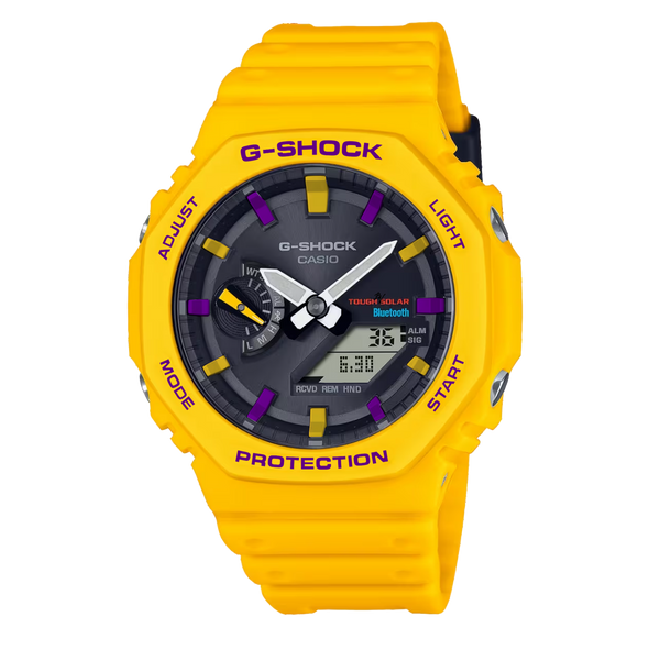 Casioak Yellow | Mark 01 | Purple and yellow Indices & Case