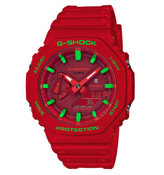Casioak Red | Mark 01 | Green Indices & Case