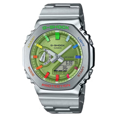 Casioak Steel Green | Mark 02 | Fluo Rainbow Indices & Case